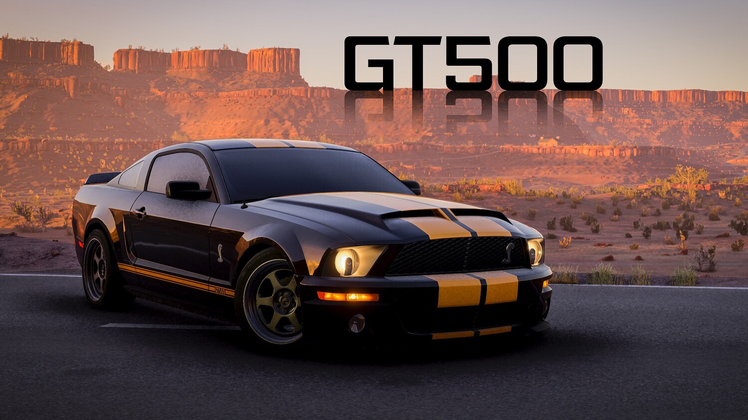 МОД Ford Mustang Shelby GT500 v1.2 (0.39.x) ДЛЯ BEAMNG.DRIVE