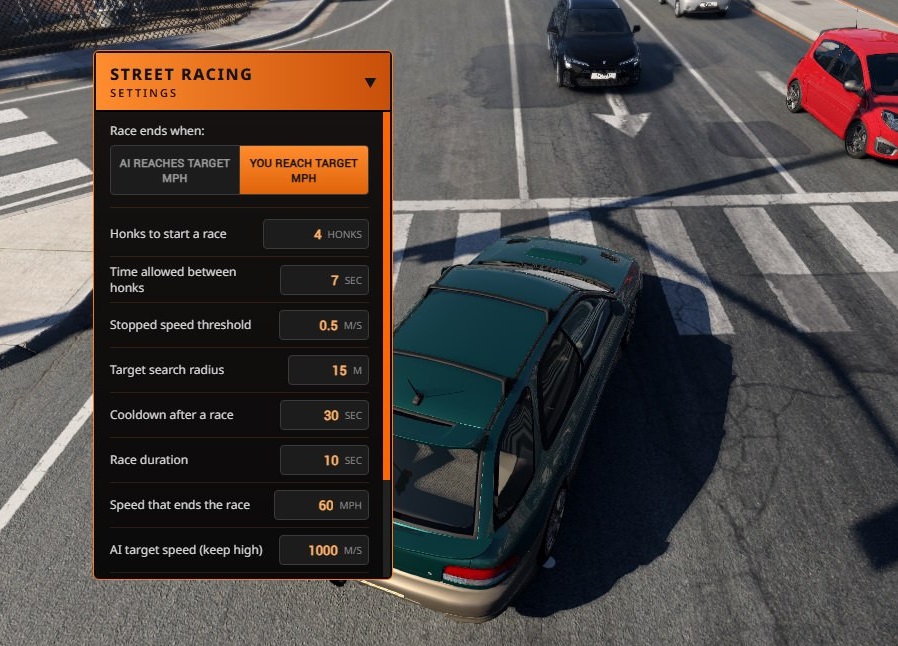 МОД Street Racing v1.2 (0.39.x) ДЛЯ BEAM...