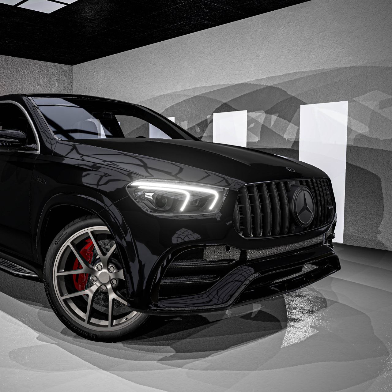 МОД Mercedes-Benz GLE ДЛЯ BEAMNG.DRIVE