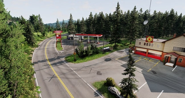 МОД Карта East Coast Beam Life Rework v0.5.5 1/4 Mile Anyone (0.33.x) ДЛЯ BEAMNG.DRIVE