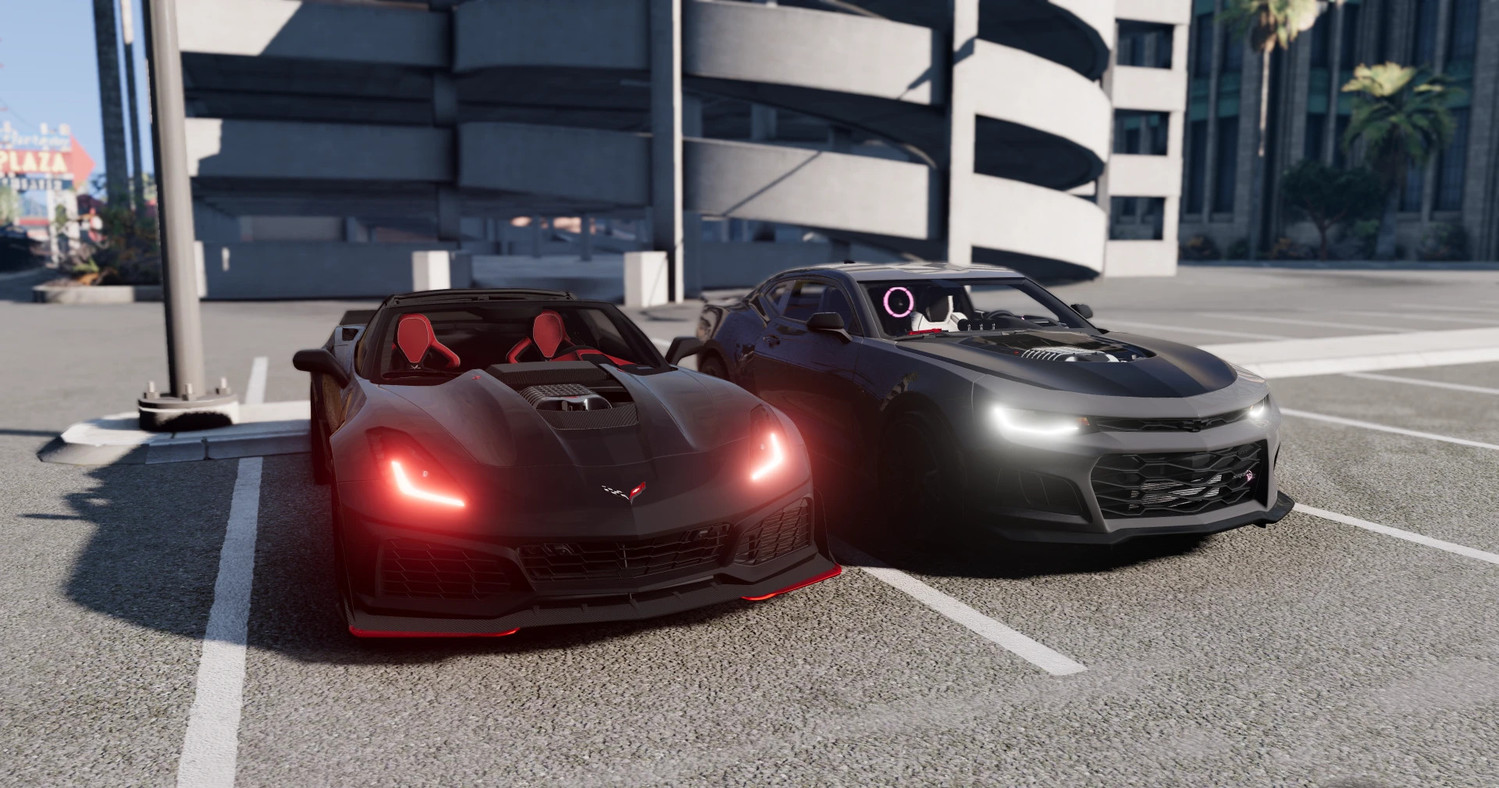 МОД Chevrolet Corvette C7 v2.0 (0.34.x) ДЛЯ BEAMNG.DRIVE