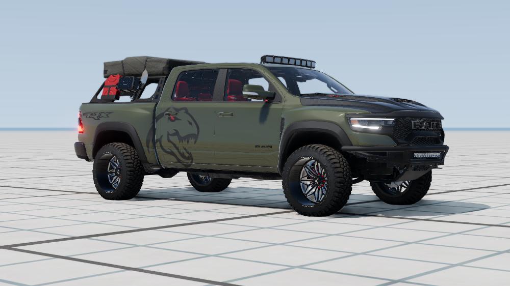 МОД Ram TRX CRZY v1.0 (0.34.x) ДЛЯ BEAMNG.DRIVE