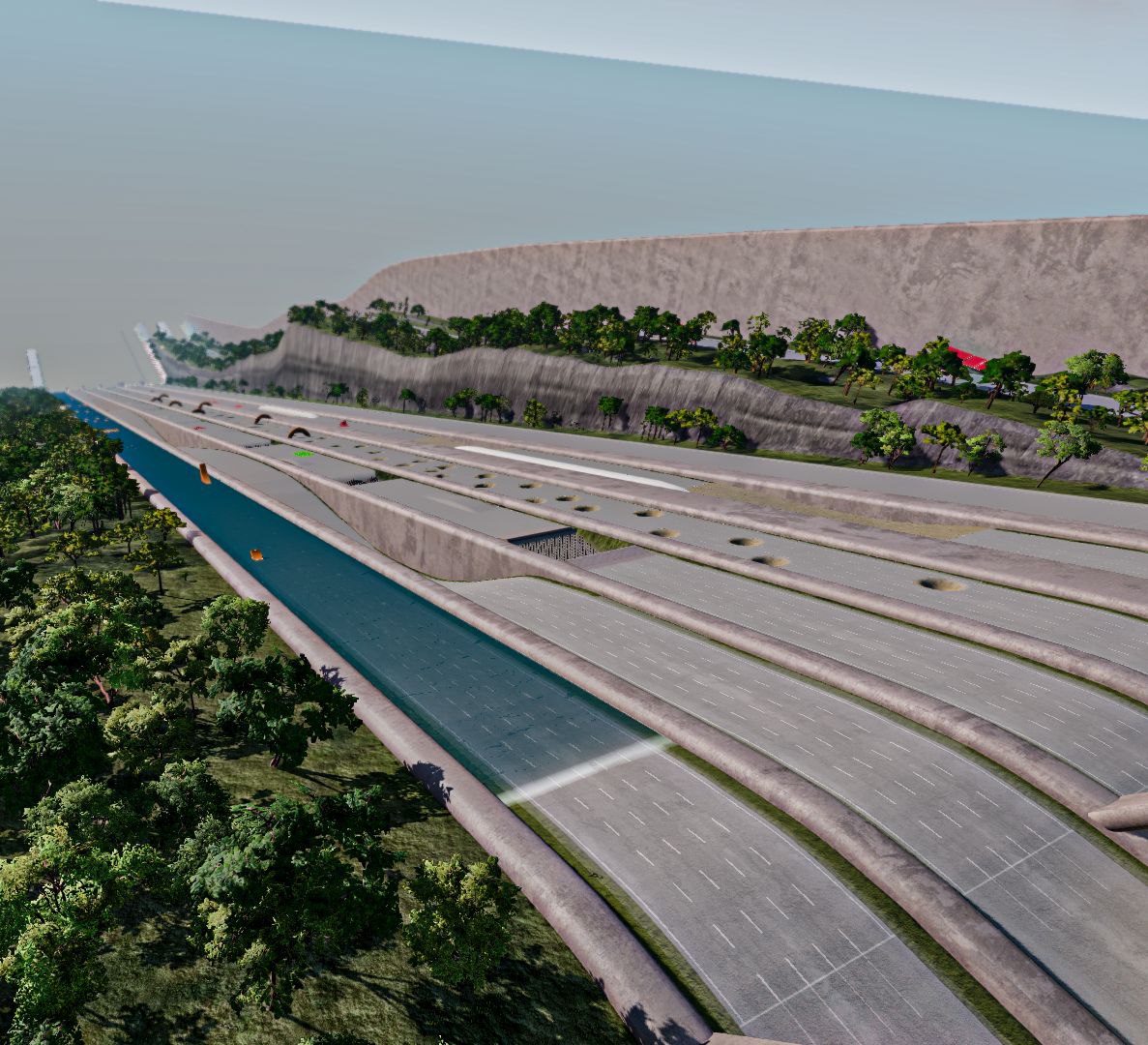 МОД Карта Downhill Mayhem (0.34.x) ДЛЯ BEAMNG.DRIVE