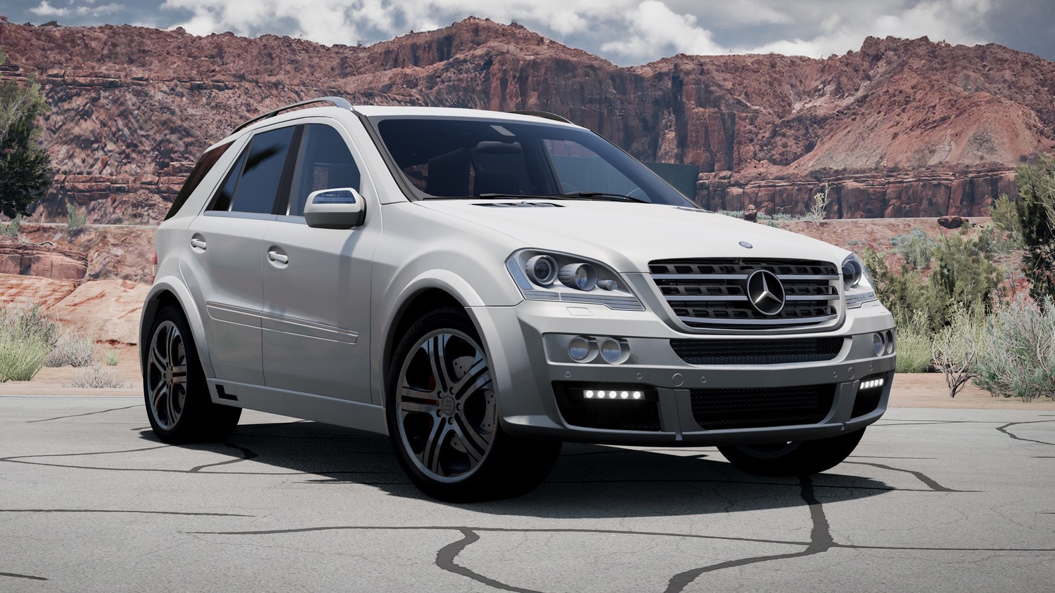 МОД Mercedes-Benz M-Class W164 v2.0 (0.34.x) ДЛЯ BEAMNG.DRIVE