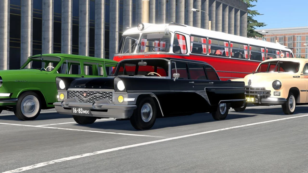 МОД ГАЗ 13 Чайка v1.0 Rework (0.39.x) ДЛЯ BEAMNG.DRIVE