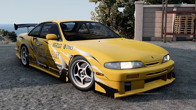 МОД Nissan Silvia S14 BS v1.1 (0.39.x) ДЛЯ BEAMNG.DRIVE