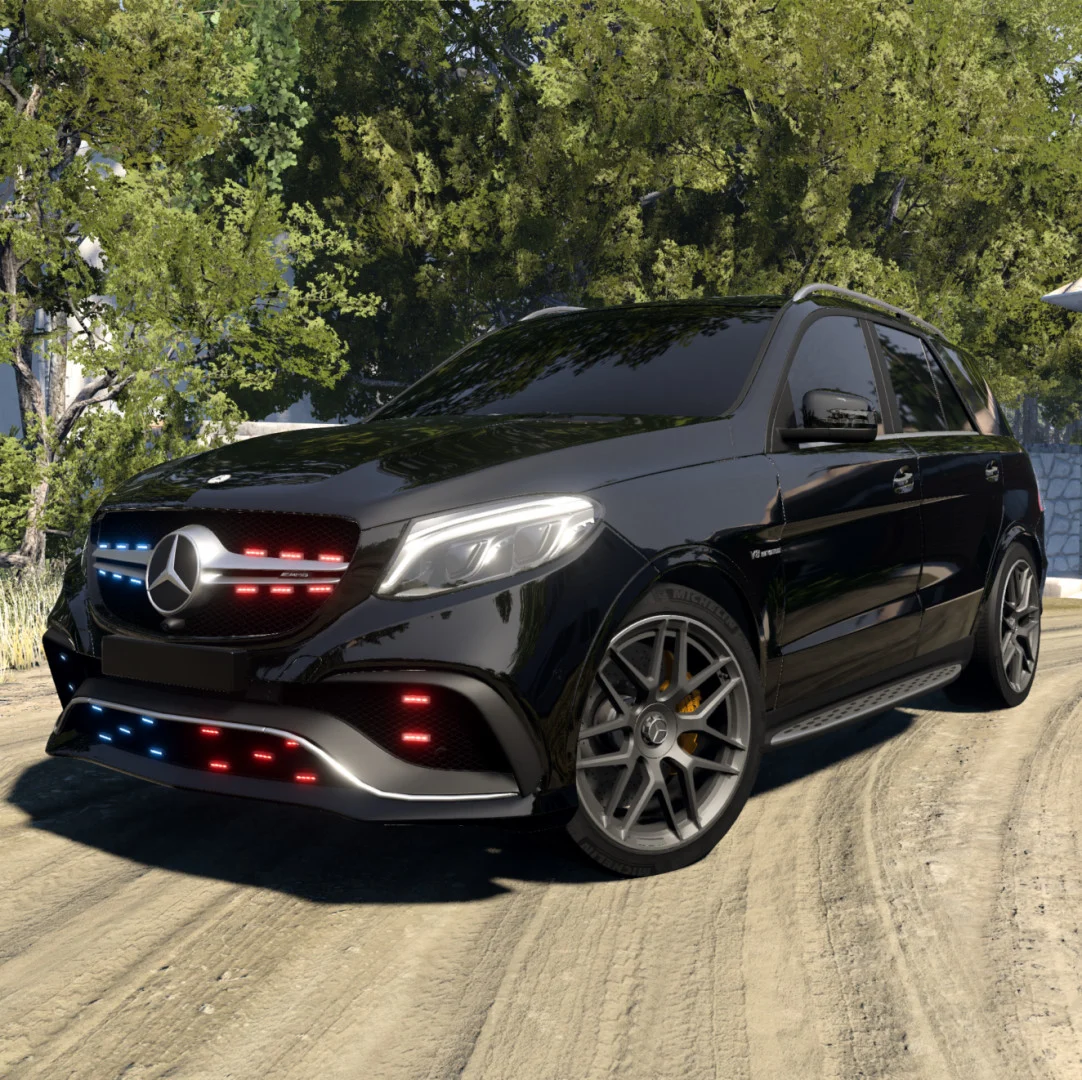 МОД Mercedes-Benz ML/GLE W166 v2.0 Переделка (0.39.x) ДЛЯ BEAMNG.DRIVE