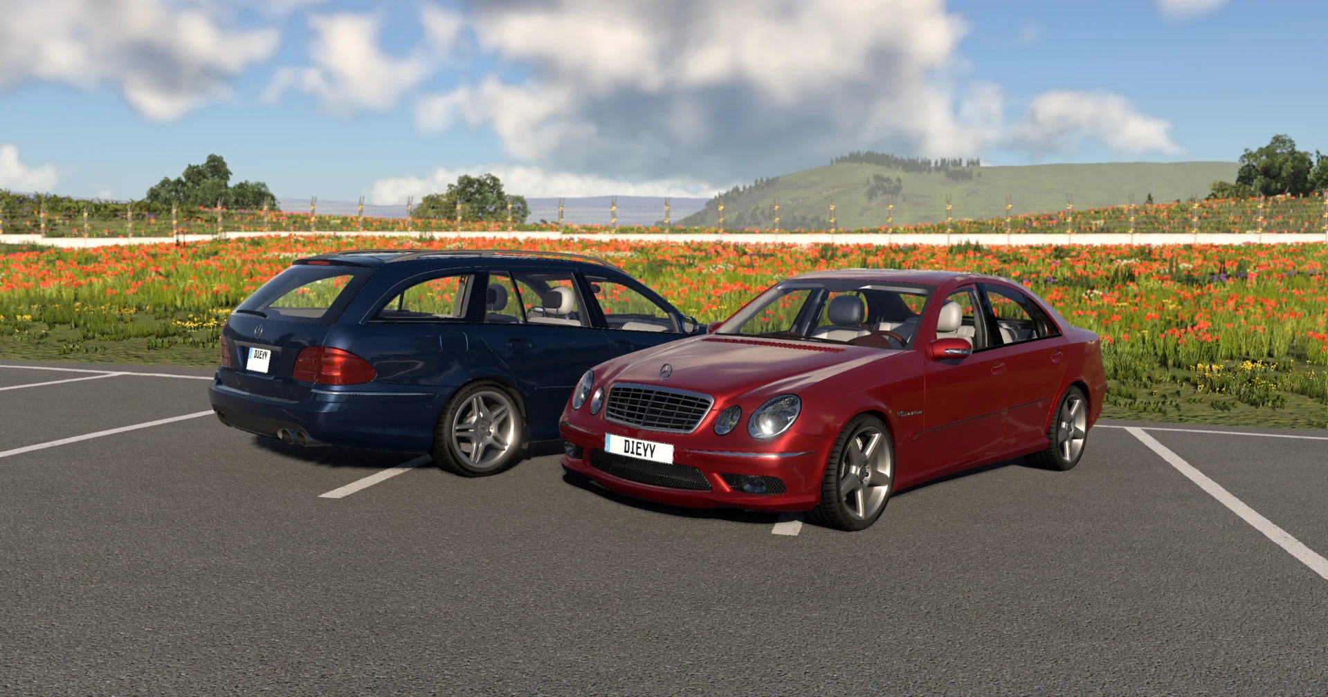 МОД Mercedes-Benz E-Class W211/S211 v1.0 (0.39.x) ДЛЯ BEAMNG.DRIVE