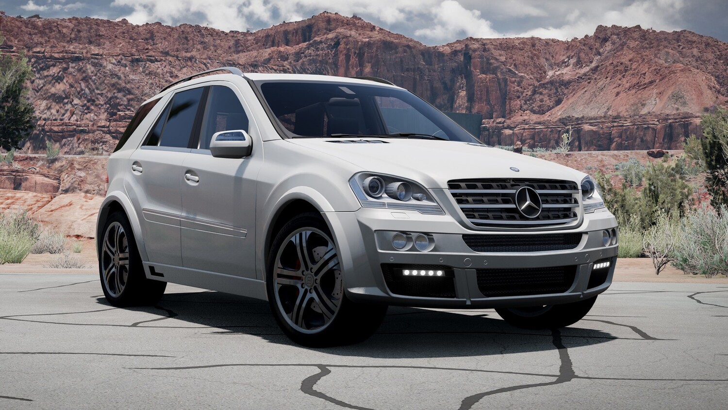 МОД Mercedes-Benz M-Class W164 v2.2 (0.39.x) ДЛЯ BEAMNG.DRIVE
