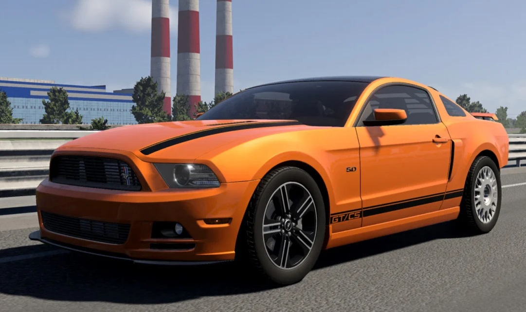 МОД Ford Mustang GT 2013 v1.0 (0.39.x) ДЛЯ BEAMNG.DRIVE
