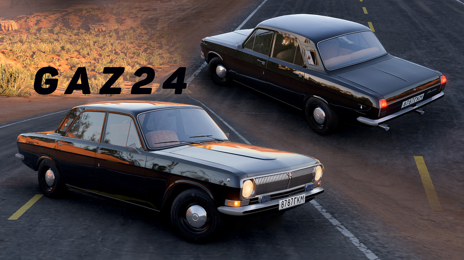 МОД ГАЗ-24 Волга v1.0 (0.39.x) ДЛЯ BEAMNG.DRIVE