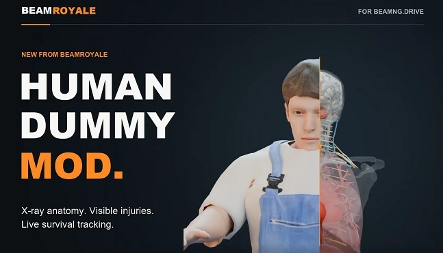 МОД Human Dummy v1.0 (0.39.x) ДЛЯ BEAMNG.DRIVE