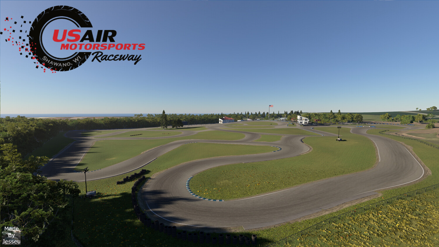МОД Карта Usair Raceway v3.0 (0.39.x) ДЛЯ BEAMNG.DRIVE