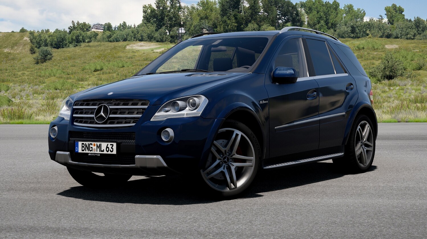 МОД Mercedes-Benz M-Class W164 v2.6 (0.39.x) ДЛЯ BEAMNG.DRIVE
