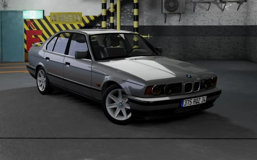 МОД BMW E34 Sedan and Touring v3.3 0.39 fix and tweak (0.39.x) ДЛЯ BEAMNG.DRIVE