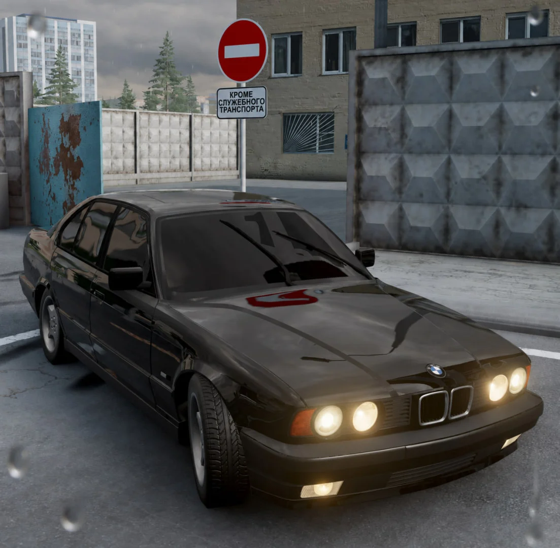 МОД BMW E34 M5/5-Series Sedan v1.0 (0.39.x) ДЛЯ BEAMNG.DRIVE