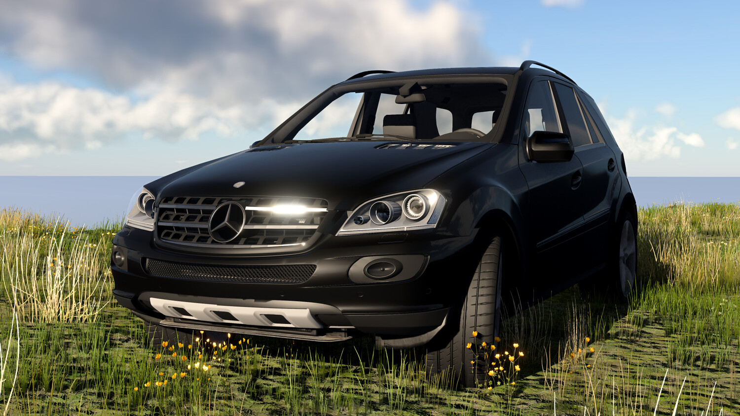 МОД Mercedes-Benz M-Class W164 v3.1 (0.40.x) ДЛЯ BEAMNG.DRIVE
