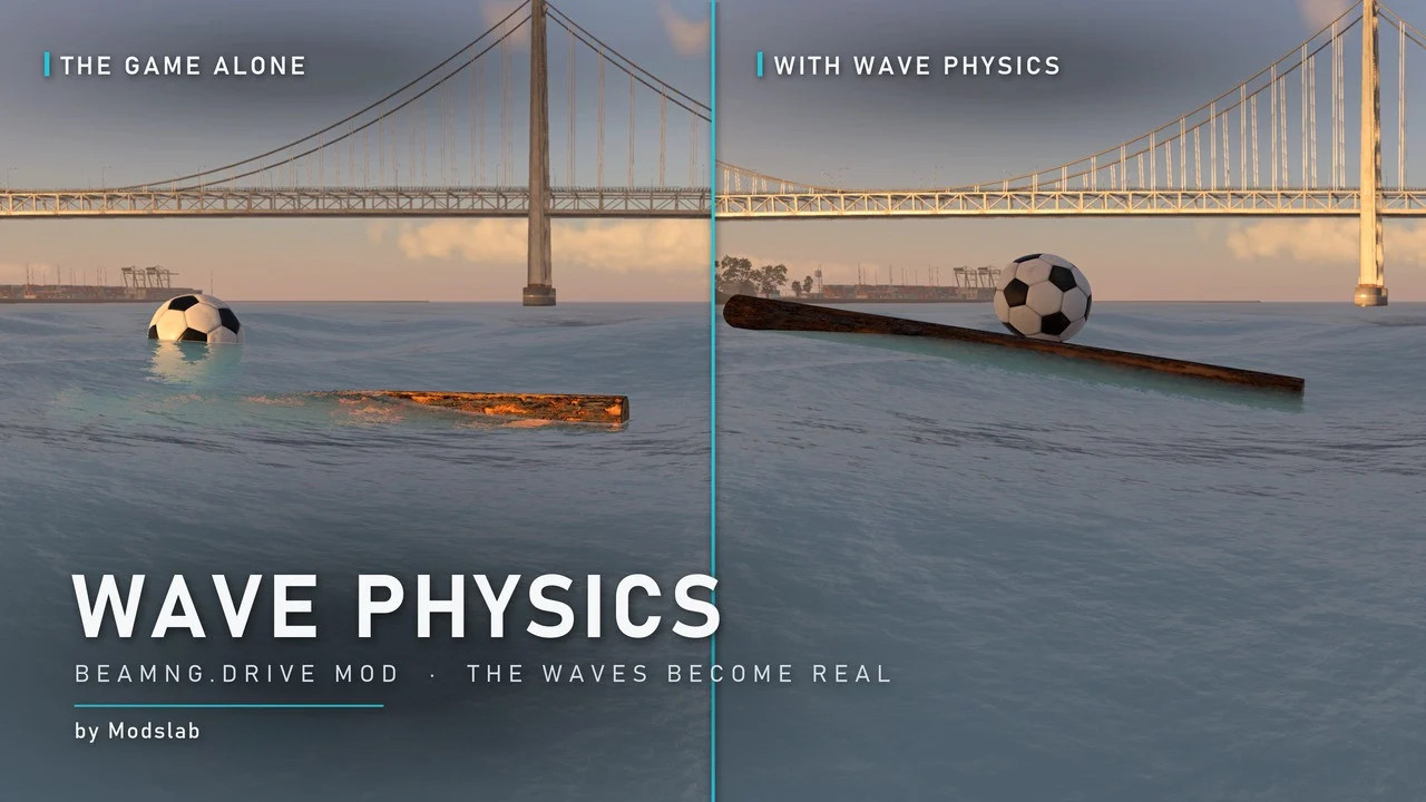 МОД Wave Physics v1.0 (0.40.x) ДЛЯ BEAMNG.DRIVE