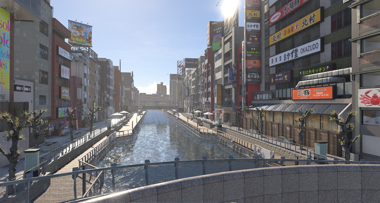 МОД Карта Sotenbori, Osaka v1.0 (0.40.x) ДЛЯ BEAMNG.DRIVE