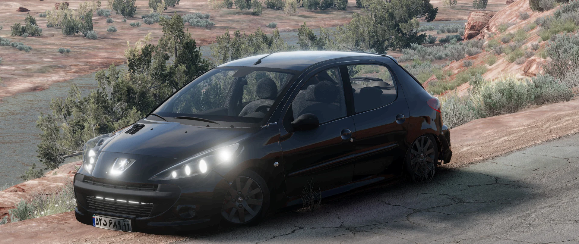 МОД Peugeot 206+/207i v1.0 (0.34.x) ДЛЯ BEAMNG.DRIVE