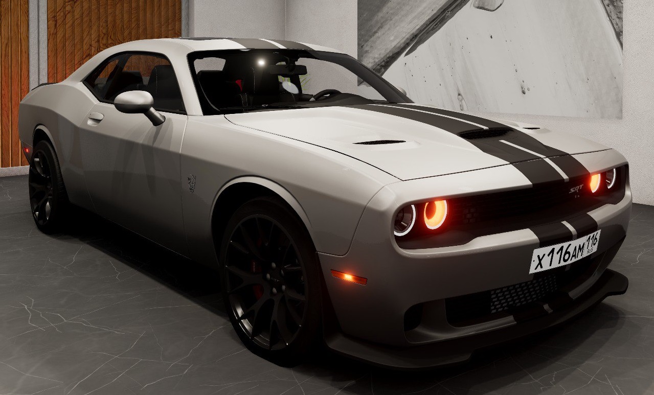 МОД Dodge Challenger (R4CER) v1.1 (0.34.x) ДЛЯ BEAMNG.DRIVE