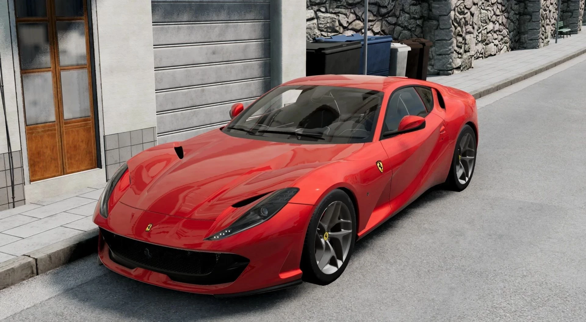 МОД Ferrari 812 SuperFast v1.0 (0.34.x) ДЛЯ BEAMNG.DRIVE