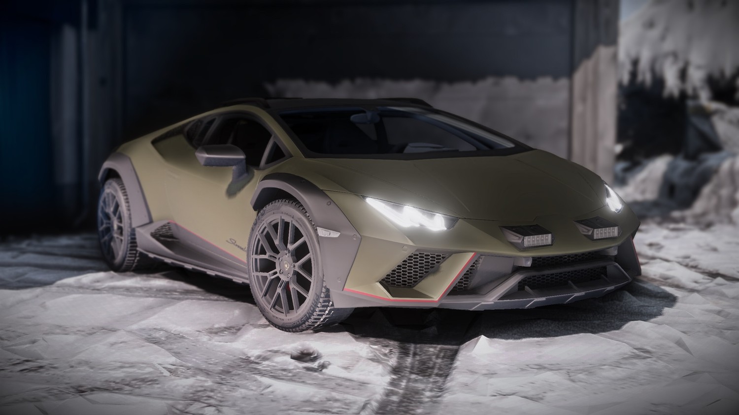 МОД Карта Snow Town - Showroom v1.0 (0.34.x) ДЛЯ BEAMNG.DRIVE