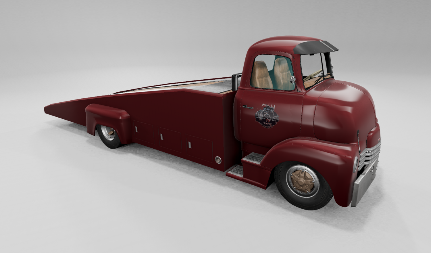 МОД T-Series Vintage Ramp Truck v0.5 (0.34.x) ДЛЯ BEAMNG.DRIVE