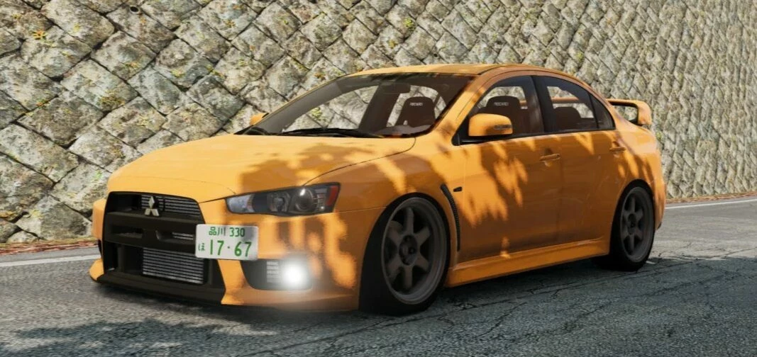 МОД Mitsubishi Lancer X (CLM) v1.0 (0.34.x) ДЛЯ BEAMNG.DRIVE