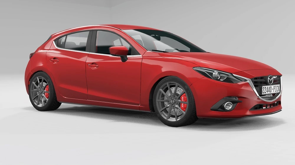 МОД Mazda 3 Hatchback v1.0 (0.34.x) ДЛЯ BEAMNG.DRIVE