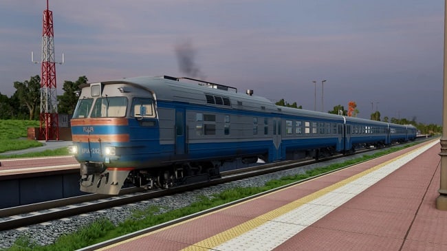 МОД Diesel Train DR1A v1.0 (0.34.x) ДЛЯ BEAMNG.DRIVE