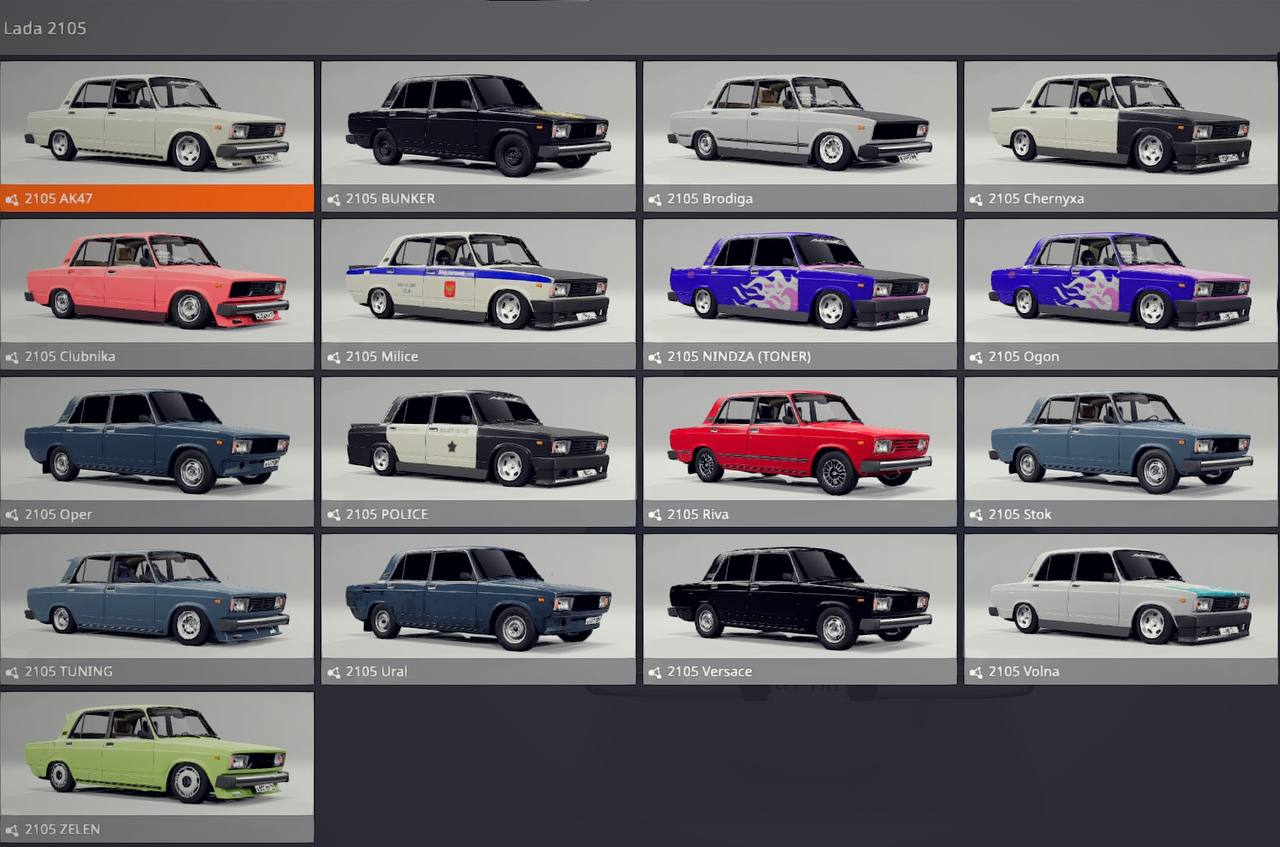МОД VAZ 2105 v1.0 (0.34.x) ДЛЯ BEAMNG.DRIVE