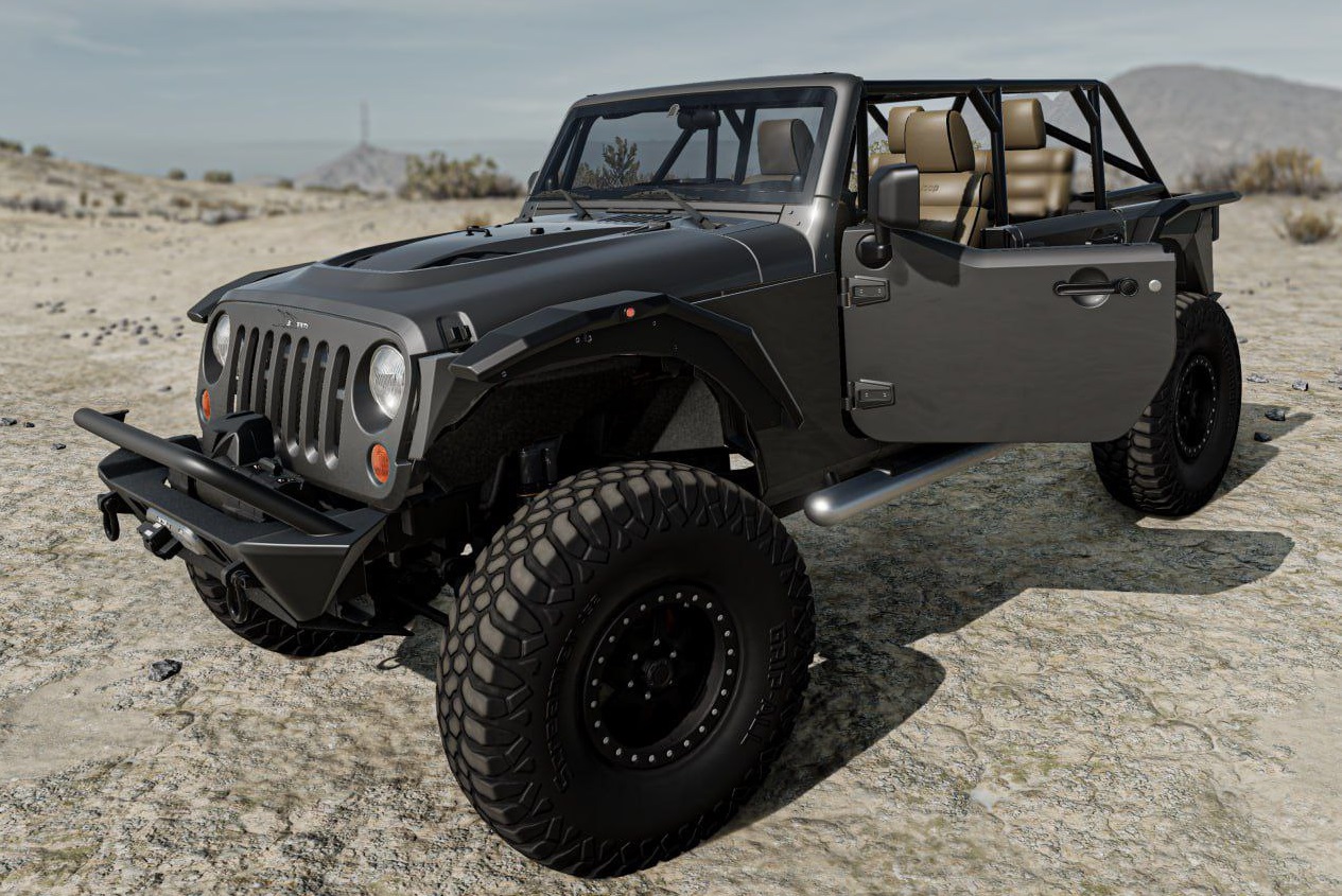 МОД Jeep Wrangler (0.34.x) ДЛЯ BEAMNG.DRIVE