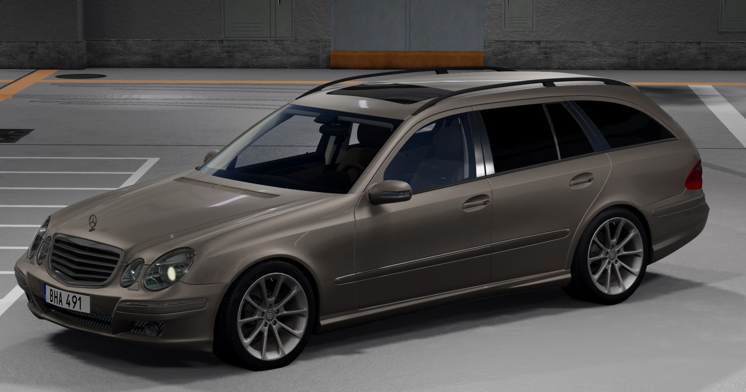 МОД Mercedes-Benz S211 v1.0 Update 2 (0.34.x) ДЛЯ BEAMNG.DRIVE