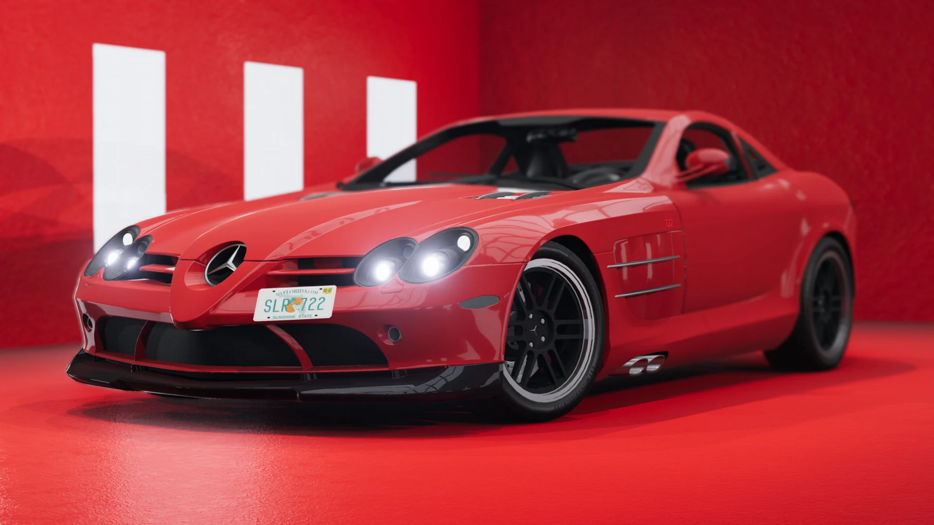 МОД Mercedes SLR 722 v1.1 (0.34.x) ДЛЯ BEAMNG.DRIVE