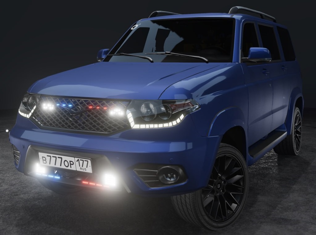 МОД UAZ Patriot v1.3 (0.34.x) ДЛЯ BEAMNG.DRIVE
