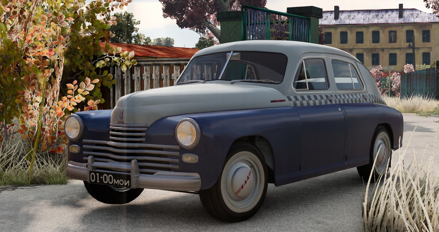 МОД GAZ M-20 Pobeda v1.0 (0.34.x) ДЛЯ BEAMNG.DRIVE