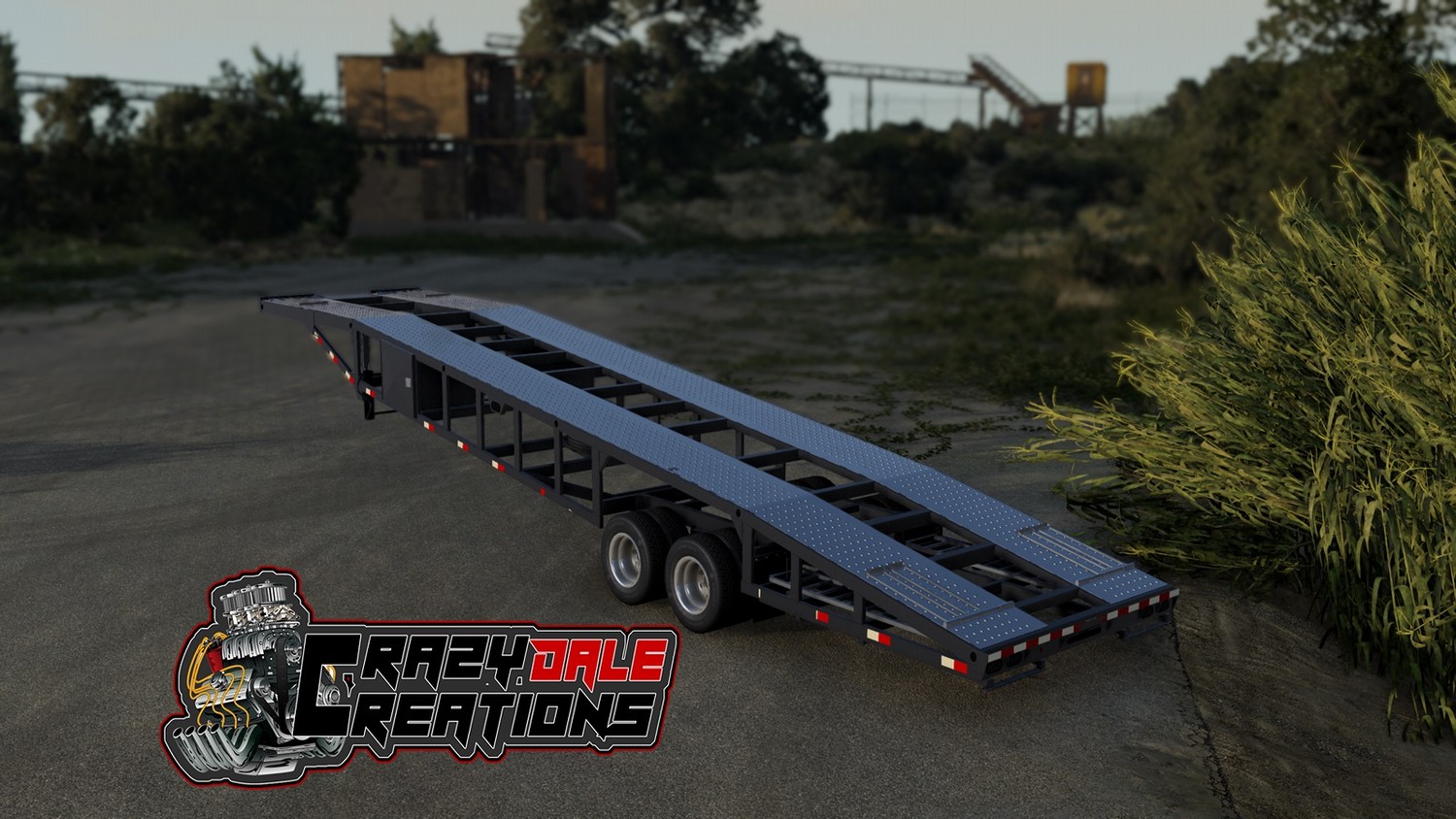 МОД CDC Wedge Trailer v1.0 (0.34.x) ДЛЯ BEAMNG.DRIVE