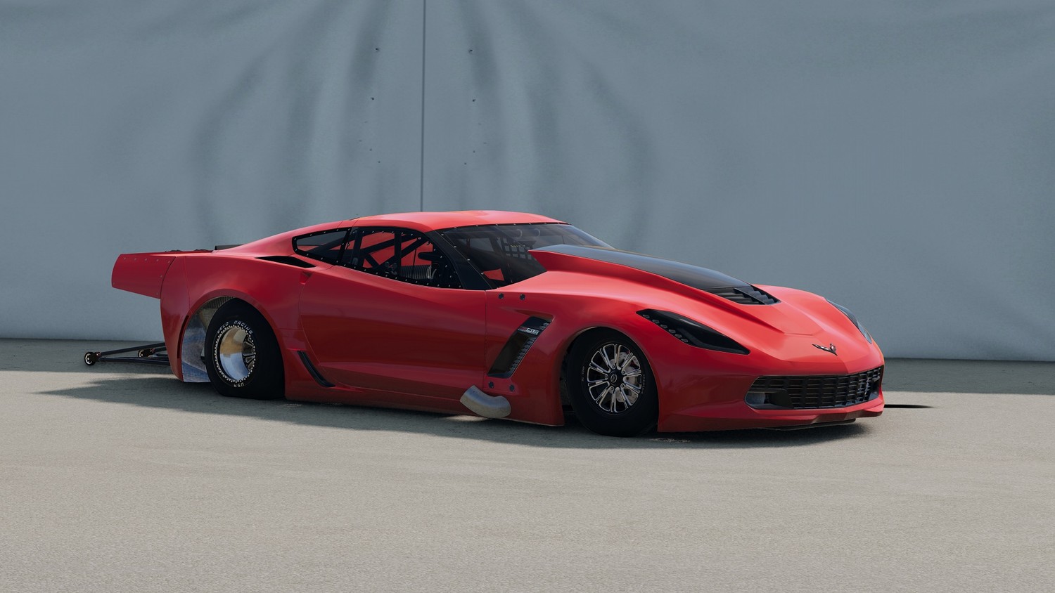 МОД PDM Chevrolet Corvette C7 Drag v1.0 (0.34.x) ДЛЯ BEAMNG.DRIVE