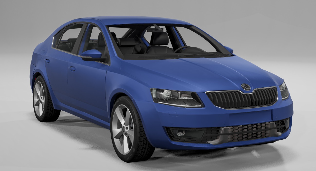 МОД Škoda Octavia (A7) v1.2 Reworked (0.34.x) ДЛЯ BEAMNG.DRIVE