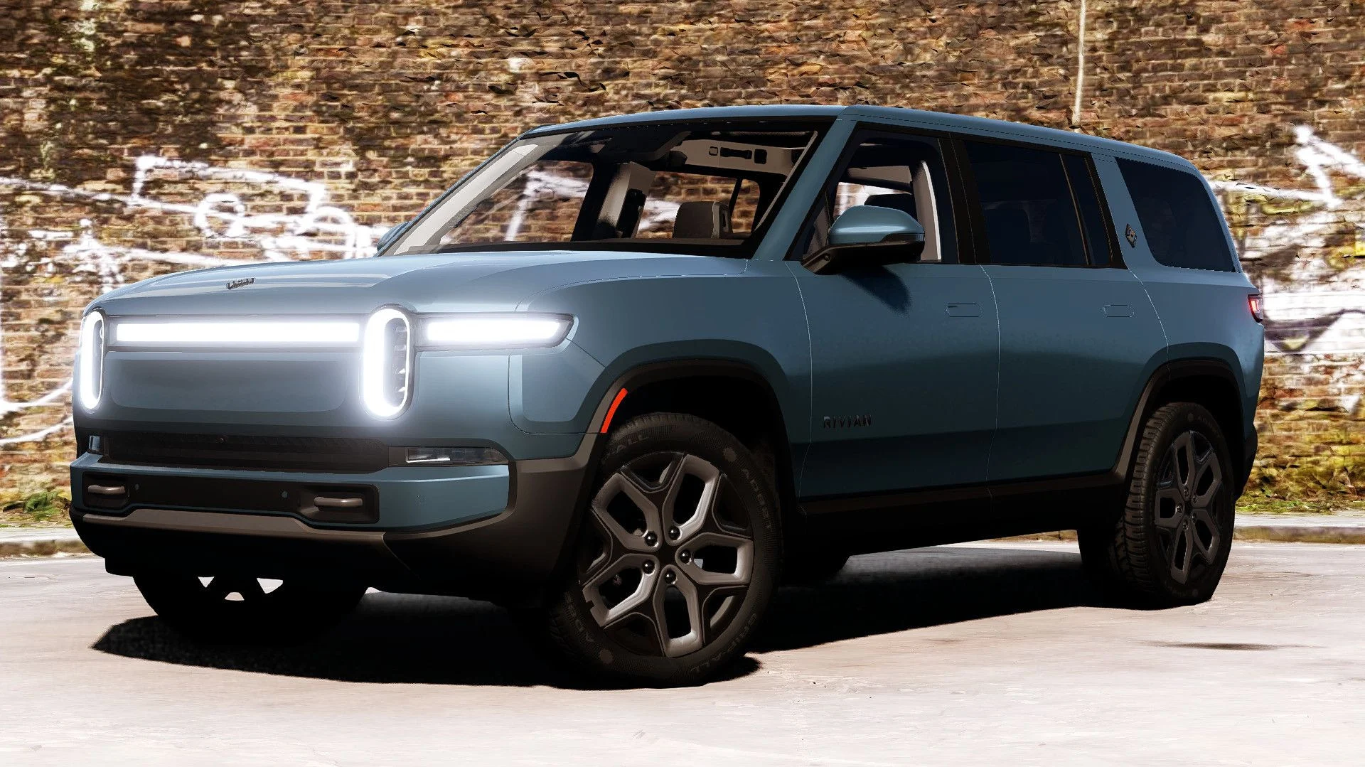 МОД Rivian R1S (2022 ) v2.0 (0.34.x) ДЛЯ BEAMNG.DRIVE