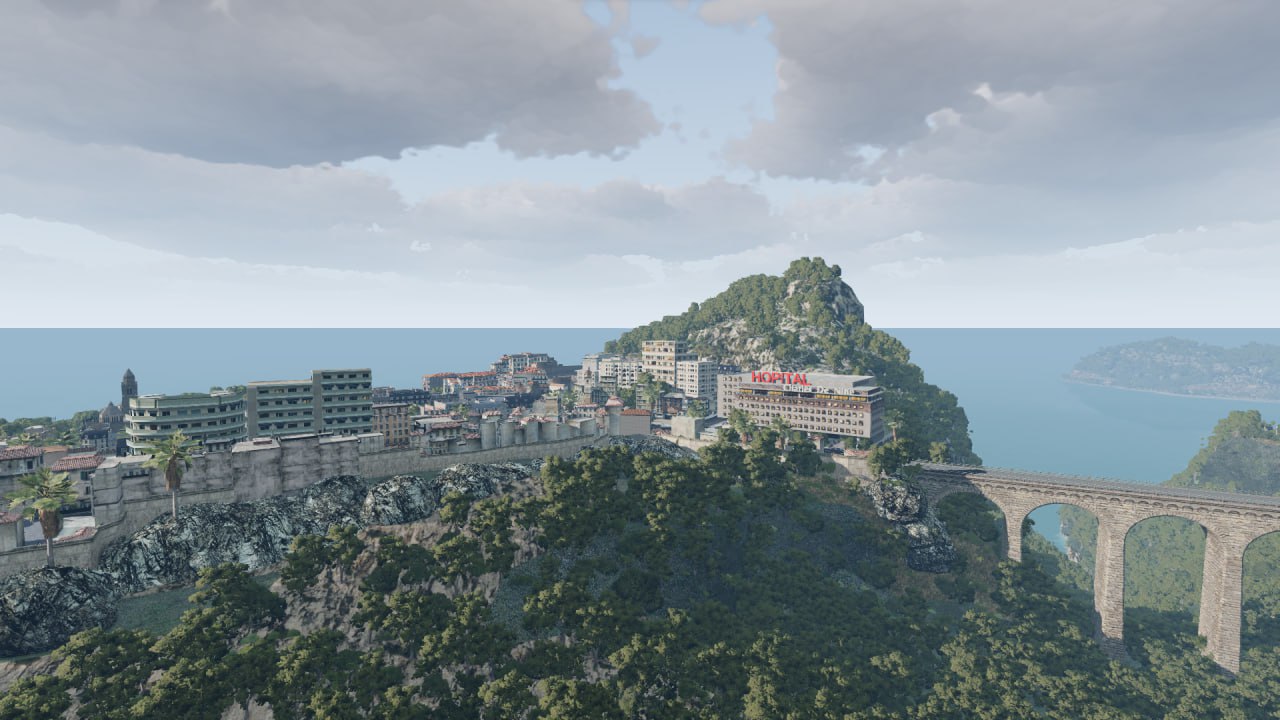 МОД Карта French Riviera v1.1 (0.34.x) ДЛЯ BEAMNG.DRIVE