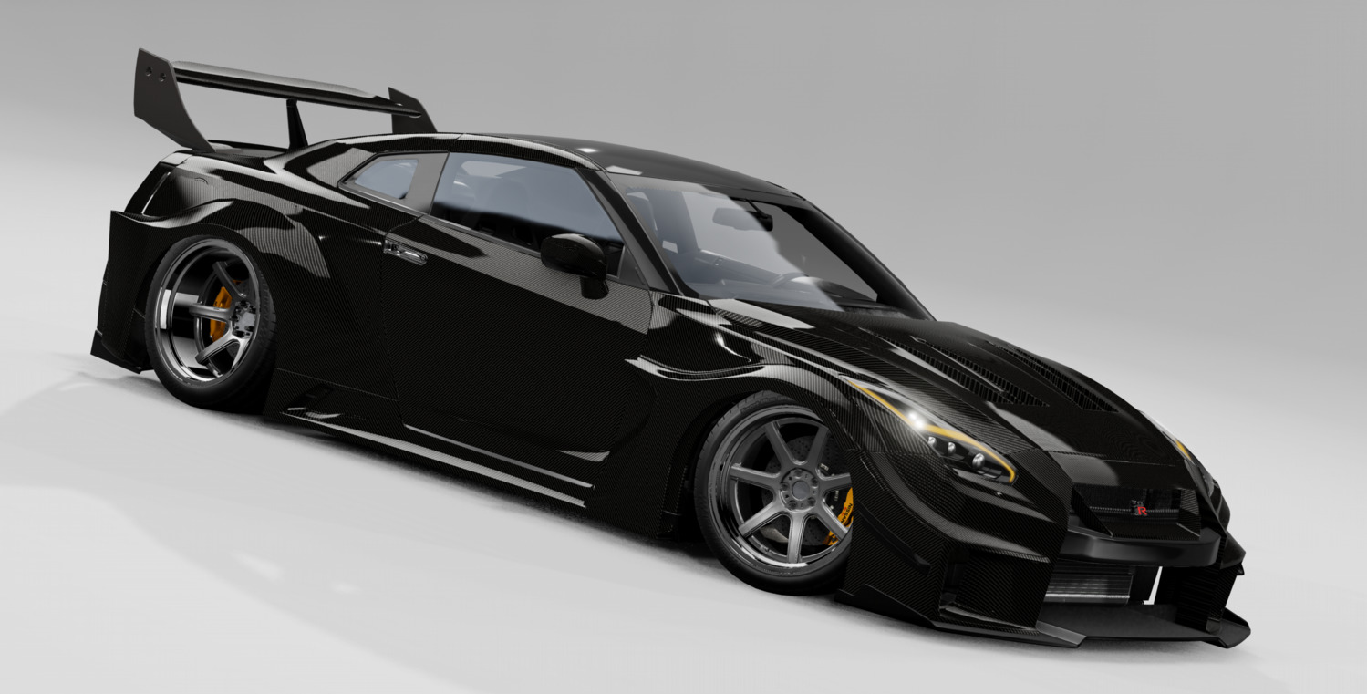 МОД Nissan GTR R35 v1.5.0 (0.34.x) ДЛЯ BEAMNG.DRIVE