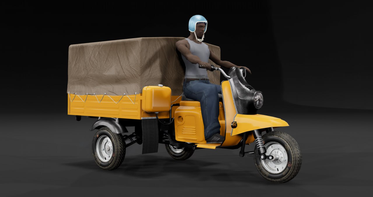 МОД Мотороллер "Муравей" v1.0 (0.34.x) ДЛЯ BEAMNG.DRIVE