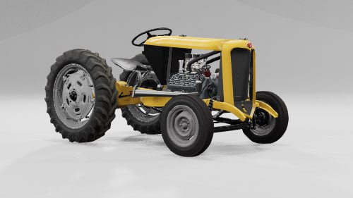 МОД Bruckell Nine-F Farm Tractor v0.7 (0.34.x) ДЛЯ BEAMNG.DRIVE