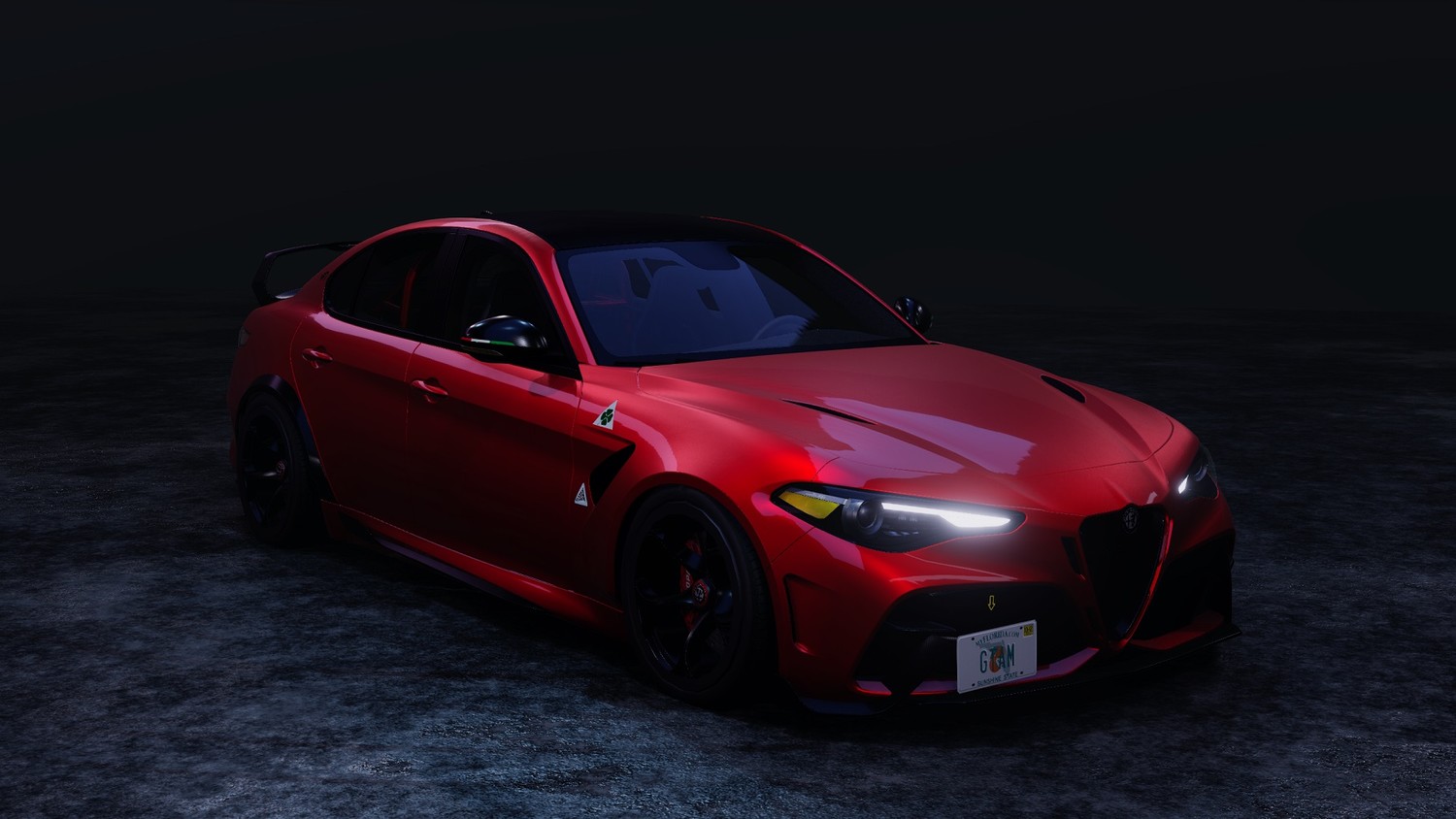 МОД Alfa Romeo Guilia GTAM v1.0 (0.34.x) ДЛЯ BEAMNG.DRIVE