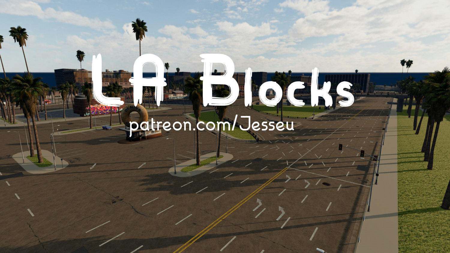 МОД Карта LA Blocks v1.0 (0.34.x) ДЛЯ BEAMNG.DRIVE