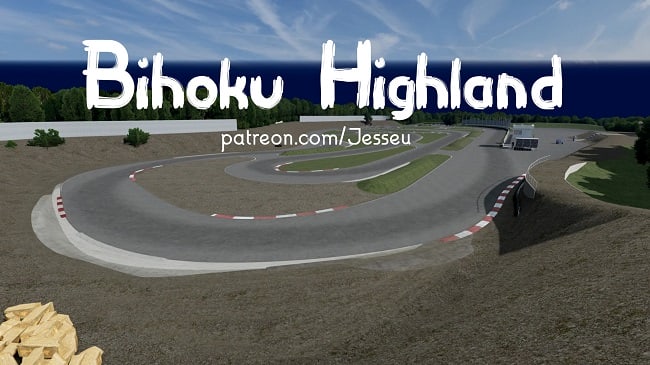 МОД Карта Bihoku Highland Circuit v2.0 (0.34.x) ДЛЯ BEAMNG.DRIVE