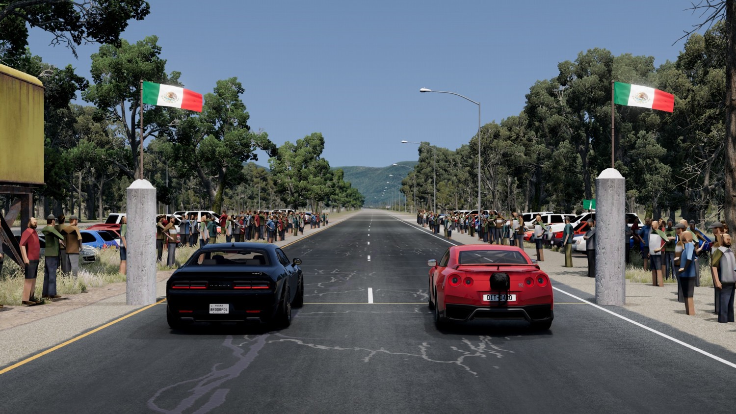 МОД Карта Mexico Race Street v1.0 (0.34.x) ДЛЯ BEAMNG.DRIVE