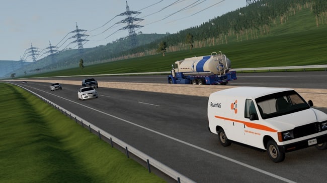 МОД Карта Autobahn 57k v1.2 (0.34.x) ДЛЯ BEAMNG.DRIVE